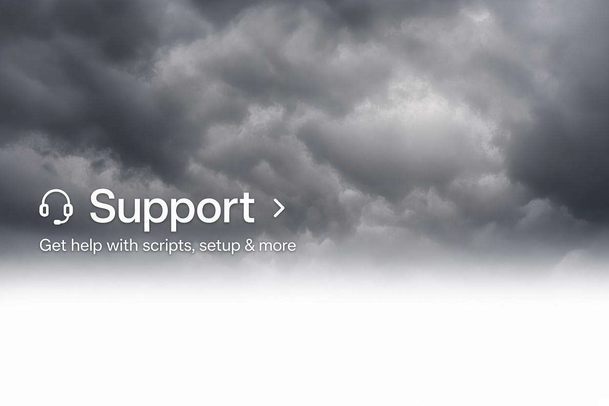 Support — The Only Scripts U Need